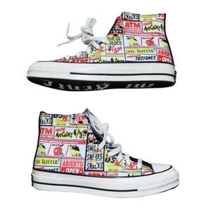 Converse Chuck 70 High Mi Gente Sneakers Special Edition Comic Print Size 12.5